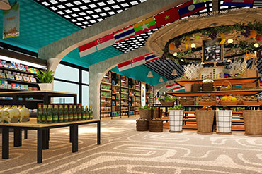 數(shù)字展廳：中國(guó)（昆明）南亞東南亞進(jìn)口商品展示交易中心自營(yíng)區(qū)